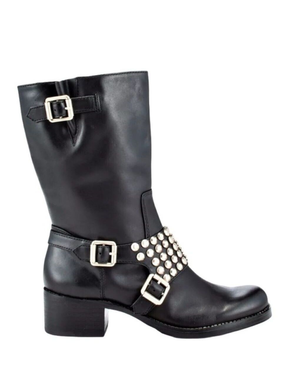 BCBGeneration BC-Halen Black Leather Studded Buckle Boots

7B/37